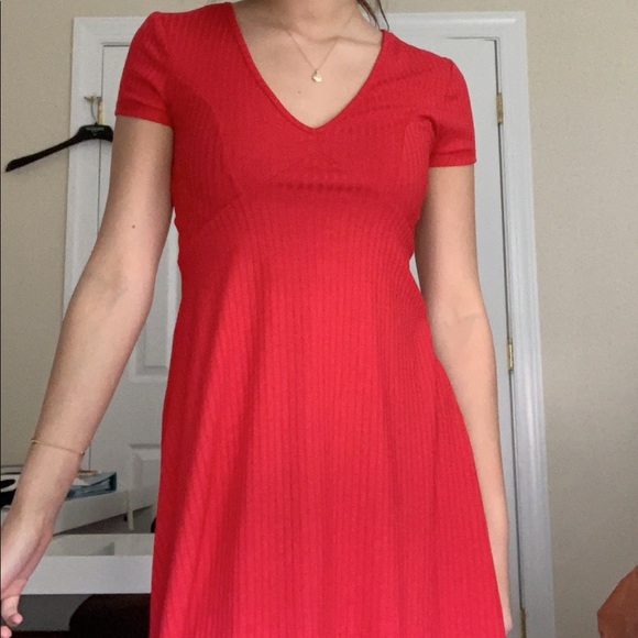 Macy’s Juniors Red Babydoll Dress - Picture 1 of 4